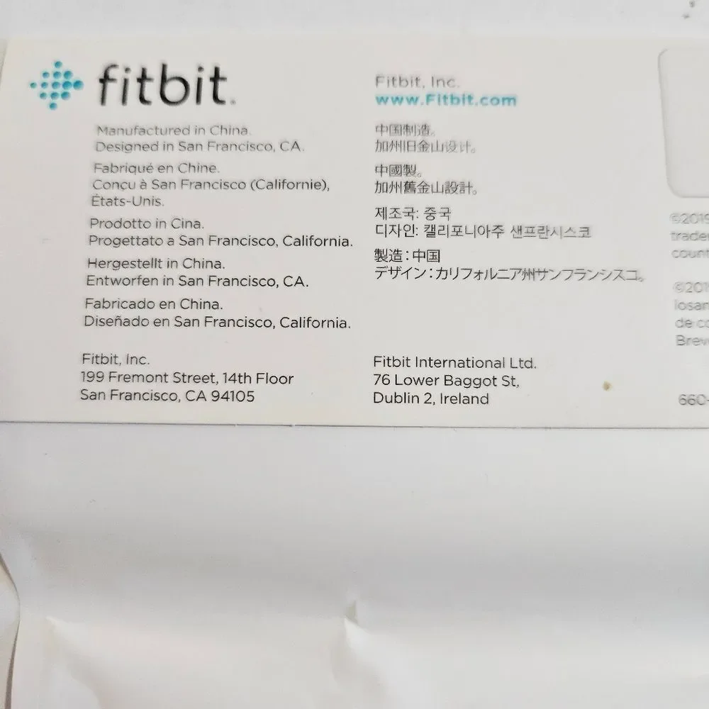 NIB Fitbit Versa Classic Replacement Watch Band Navy Blue Factory Sealed New